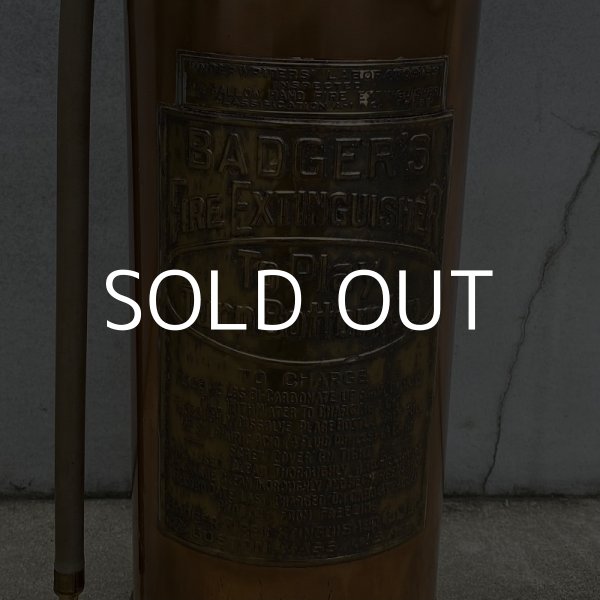 画像7: VINTAGE ANTIQUE BADGER'S FIRE EXTINGUISHER ヴィンテージ アンティーク 消火器 / インダストリアル オブジェ ディスプレイ ガレージ 店舗什器 アメリカ USA (7)