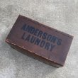 画像7: VINTAGE ANTIQUE LAUNDRY BOX CRATE ヴィンテージ アンティーク ランドリーボックス  ケース / インダストリアル クレート 収納 箱 洗濯 店舗什器 アメリカ USA (7)