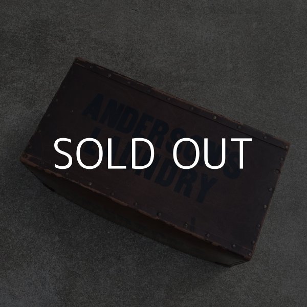 画像7: VINTAGE ANTIQUE LAUNDRY BOX CRATE ヴィンテージ アンティーク ランドリーボックス  ケース / インダストリアル クレート 収納 箱 洗濯 店舗什器 アメリカ USA (7)