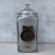 画像3: VINTAGE ANTIQUE JAR NUTS ヴィンテージ アンティーク  ガラス 瓶 ナッツ アメリカ / ディスプレイ ケース 陳列 豆 お菓子 店舗什器 USA (3)