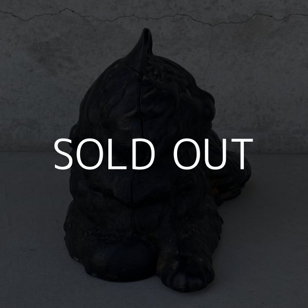 画像3: VINTAGE ANTIQUE CAT DOOR STOPPER ヴィンテージ アンティーク 猫 ドアストッパー / コレクタブル オブジェ キャストアイアン 鋳物 置物 動物 店舗什器 アメリカ  (3)