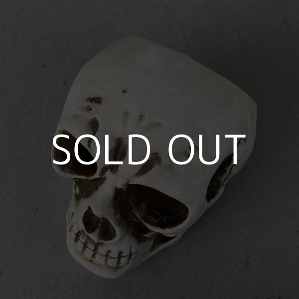 画像6: VINTAGE SKULL ASHTRAY ヴィンテージ スカル 灰皿 / 陶器 ドクロ メガネ 眼鏡 オブジェ 置物 JAPAN 日本製 (3) (6)