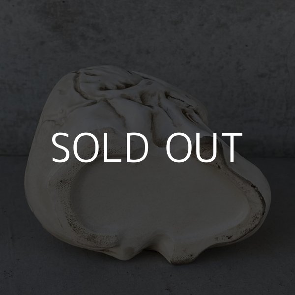 画像7: VINTAGE SKULL ASHTRAY ヴィンテージ スカル 灰皿 / 陶器 ドクロ メガネ 眼鏡 オブジェ 置物 JAPAN 日本製 (3) (7)