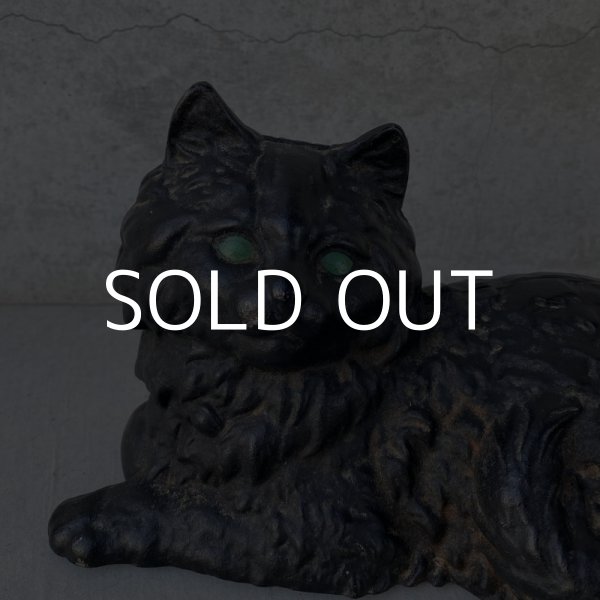 画像7: VINTAGE ANTIQUE CAT DOOR STOPPER ヴィンテージ アンティーク 猫 ドアストッパー / コレクタブル オブジェ キャストアイアン 鋳物 置物 動物 店舗什器 アメリカ  (7)