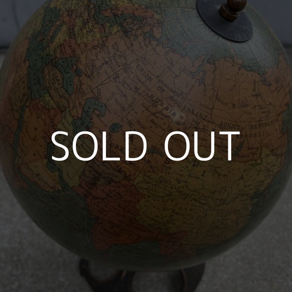 画像7: VINTAGE ANTIQUE GLOBE JAPANED WEBER COSTELLO CO. ヴィンテージ アンティーク 地球儀 ジャパンカラー / コレクタブル ディスプレイ インテリア 店舗什器 8INCH アメリカ USA (7)