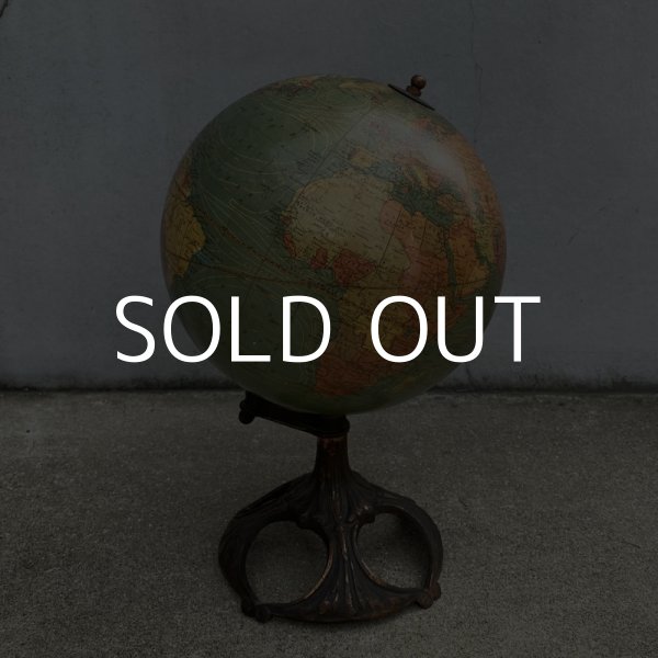 画像2: VINTAGE ANTIQUE GLOBE JAPANED WEBER COSTELLO CO. ヴィンテージ アンティーク 地球儀 ジャパンカラー / コレクタブル ディスプレイ インテリア 店舗什器 8INCH アメリカ USA (2)