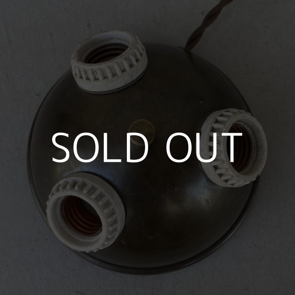 画像5: VINTAGE ANTIQUE LIGHT LAMP ヴィンテージ アンティーク 照明 ランプ ライト / コレクタブル インテリア クラスター 3灯 間接照明 ブラス 真鍮 アメリカ USA (2) (5)