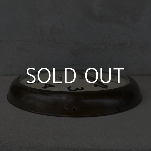 画像5: VINTAGE ANTIQUE SETH THOMAS WALL CLOCK ヴィンテージ アンティーク ウォールクロック セストーマス 掛け時計 アメリカ / インダストリアル スクールクロック スチール 鉄 店舗什器 USA (5)