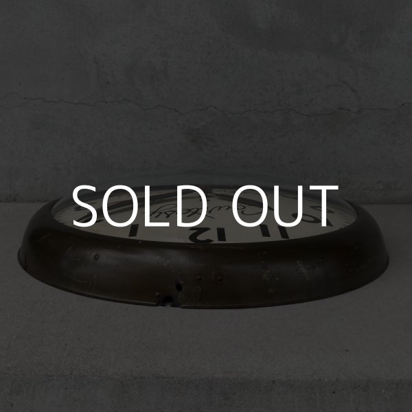 画像4: VINTAGE ANTIQUE SETH THOMAS WALL CLOCK ヴィンテージ アンティーク ウォールクロック セストーマス 掛け時計 アメリカ / インダストリアル スクールクロック スチール 鉄 店舗什器 USA (4)