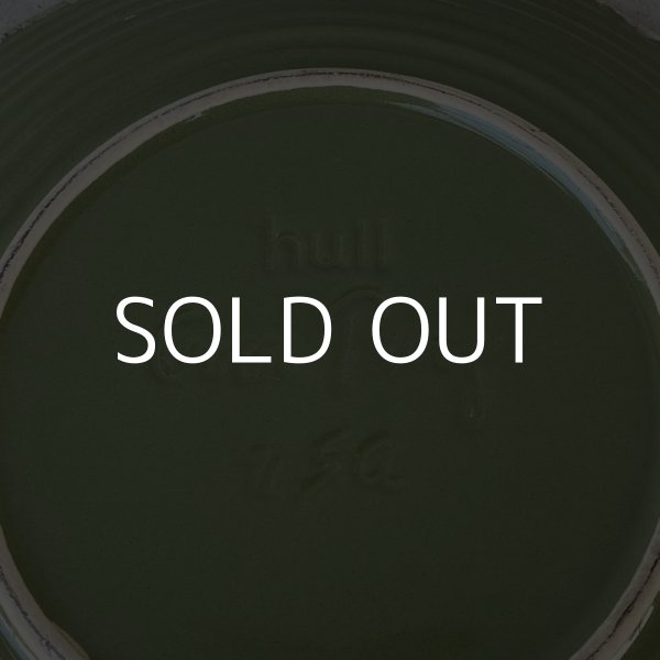 画像5: VINTAGE ANTIQUE HULL TABLEWARE ヴィンテージ アンティーク ハル ポタリー アボカド グリーン プレート 皿 陶器 / アメリカ  トレー 食器 緑色 USA (6)  (5)