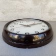 画像3: VINTAGE ANTIQUE GENERAL ELECTRIC GE WALL CLOCK ヴィンテージ アンティーク ゼネラルエレクトリック ウォールクロック 壁掛け時計 アメリカ / インダストリアル スクールクロック ブラウン 茶色 店舗什器 USA (3)