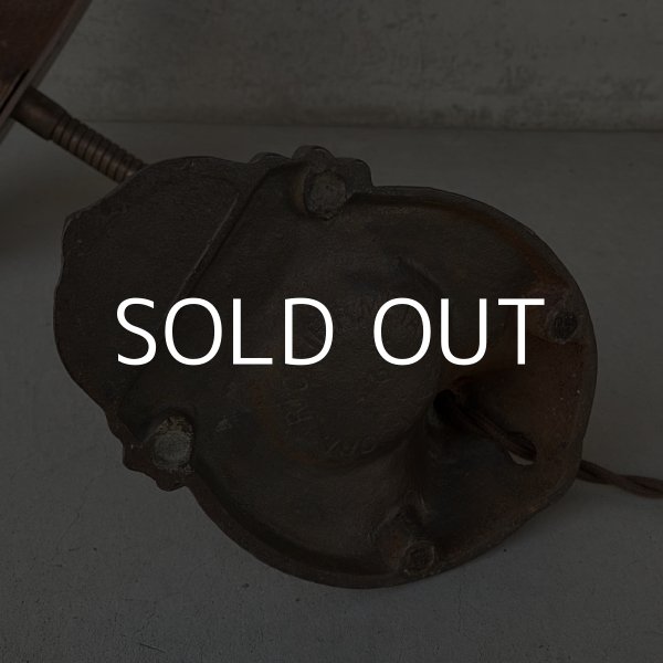 画像8: VINTAGE ANTIQUE DESK LAMP  STAND LIGHT RICHTER METALCRAFT CO ヴィンテージ アンティーク デスクランプ デスクライト スタンドライト 卓上ライト アメリカ / インダストリアル グースネック 照明 アイアン 鉄 USA (8)