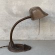 画像3: VINTAGE ANTIQUE DESK LAMP  STAND LIGHT RICHTER METALCRAFT CO ヴィンテージ アンティーク デスクランプ デスクライト スタンドライト 卓上ライト アメリカ / インダストリアル グースネック 照明 アイアン 鉄 USA (3)