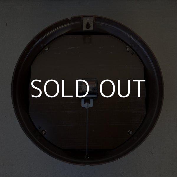 画像2: VINTAGE ANTIQUE GENERAL ELECTRIC GE WALL CLOCK ヴィンテージ アンティーク ゼネラルエレクトリック ウォールクロック 壁掛け時計 アメリカ / インダストリアル スクールクロック ブラウン 茶色 店舗什器 USA (2)