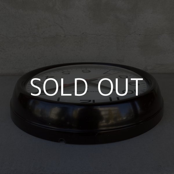 画像4: VINTAGE ANTIQUE GENERAL ELECTRIC GE WALL CLOCK ヴィンテージ アンティーク ゼネラルエレクトリック ウォールクロック 壁掛け時計 アメリカ / インダストリアル スクールクロック ブラウン 茶色 店舗什器 USA (4)