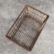 画像4: VINTAGE ANTIQUE WIRE BASKET ヴィンテージ アンティーク ワイヤーバスケット メタルボックス かご / インダストリアル ガレージ アイアン 収納 什器 ケース アメリカ USA (2) (4)