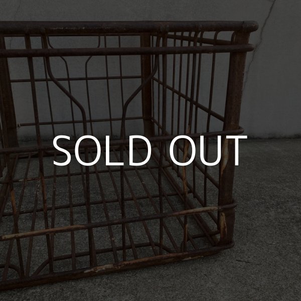 画像8: VINTAGE ANTIQUE WIRE BASKET ヴィンテージ アンティーク ワイヤーバスケット メタルボックス かご / インダストリアル ガレージ アイアン 収納 什器 ケース アメリカ USA (1) (8)