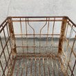 画像7: VINTAGE ANTIQUE WIRE BASKET ヴィンテージ アンティーク ワイヤーバスケット メタルボックス かご / インダストリアル ガレージ アイアン 収納 什器 ケース アメリカ USA (2) (7)