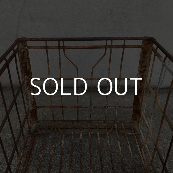 画像7: VINTAGE ANTIQUE WIRE BASKET ヴィンテージ アンティーク ワイヤーバスケット メタルボックス かご / インダストリアル ガレージ アイアン 収納 什器 ケース アメリカ USA (2) (7)