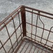 画像7: VINTAGE ANTIQUE WIRE BASKET ヴィンテージ アンティーク ワイヤーバスケット メタルボックス かご / インダストリアル ガレージ アイアン 収納 什器 ケース アメリカ USA (1) (7)