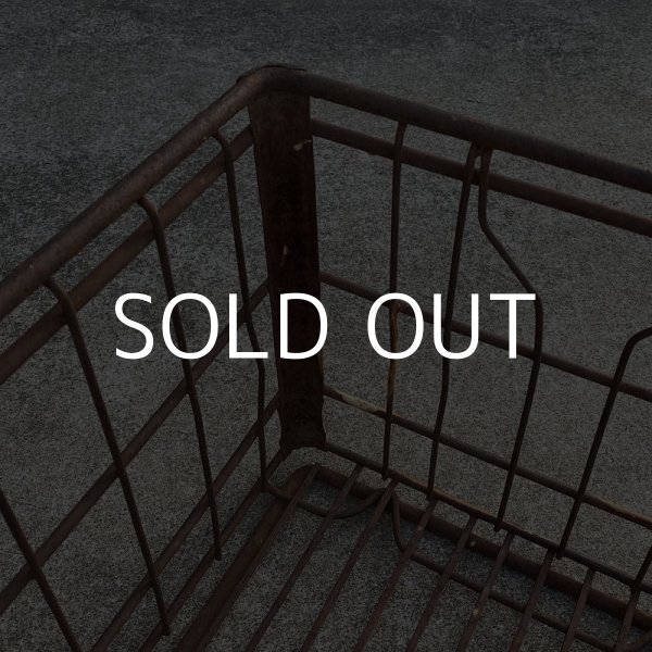 画像7: VINTAGE ANTIQUE WIRE BASKET ヴィンテージ アンティーク ワイヤーバスケット メタルボックス かご / インダストリアル ガレージ アイアン 収納 什器 ケース アメリカ USA (1) (7)