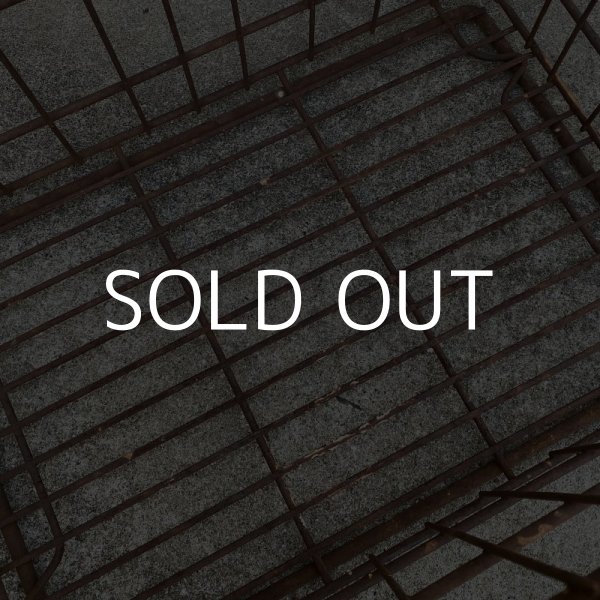 画像9: VINTAGE ANTIQUE WIRE BASKET ヴィンテージ アンティーク ワイヤーバスケット メタルボックス かご / インダストリアル ガレージ アイアン 収納 什器 ケース アメリカ USA (1) (9)