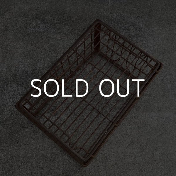 画像5: VINTAGE ANTIQUE WIRE BASKET ヴィンテージ アンティーク ワイヤーバスケット メタルボックス かご / インダストリアル ガレージ アイアン 収納 什器 ケース アメリカ USA (1) (5)