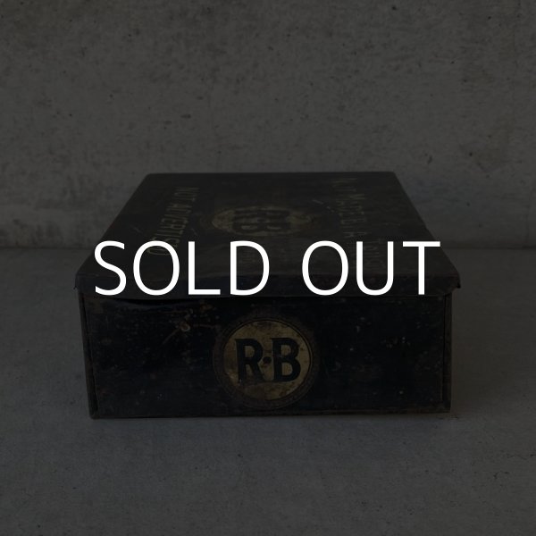 画像4: VINTAGE ANTIQUE R・B CIGAR TOBACCO TIN CAN ヴィンテージ アンティーク 葉巻 煙草 ティン 缶 アメリカ / アドバタイジング コレクタブル たばこ 喫煙具 小物入れ 収納 雑貨 USA  (4)