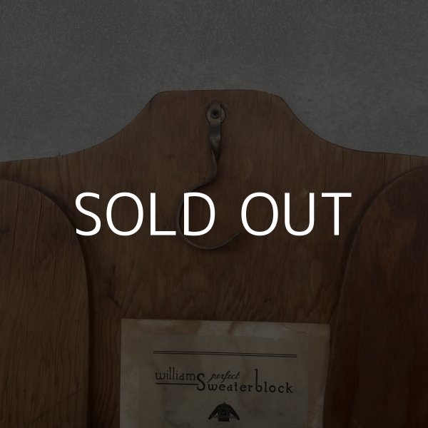 画像4: VINTAGE ANTIQUE THE SWEATERBLOCK COMPAMY WILLIAMS PERFECT SWEATER HOLDER ヴィンテージ アンティーク セーターホルダー / コレクタブル ディスプレイ インテリア ハンガー 木製 服屋 店舗備品 アメリカ (4)