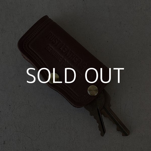画像7: RUST LEATHER ORIGINAL KEYCASE ラストレザー オリジナル キーケース サドルレザー レザー 革 革小物 ブラウン 茶色 (7)