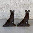 画像3: VINTAGE ANTIQUE BOOKENDS DOG ヴィンテージ アンティーク ブックエンド ブックスタンド 本立て 犬 / コレクタブル オブジェ ディスプレイ インテリア 置物 動物 アメリカ (2) (3)