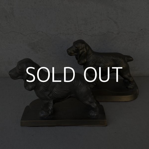 画像5: VINTAGE ANTIQUE BOOKENDS DOG ヴィンテージ アンティーク ブックエンド ブックスタンド 本立て 犬 / コレクタブル オブジェ ディスプレイ インテリア 置物 動物 アメリカ (5)