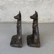 画像5: VINTAGE ANTIQUE BOOKENDS DOG ヴィンテージ アンティーク ブックエンド ブックスタンド 本立て 犬 / コレクタブル オブジェ ディスプレイ インテリア 置物 動物 アメリカ (2) (5)