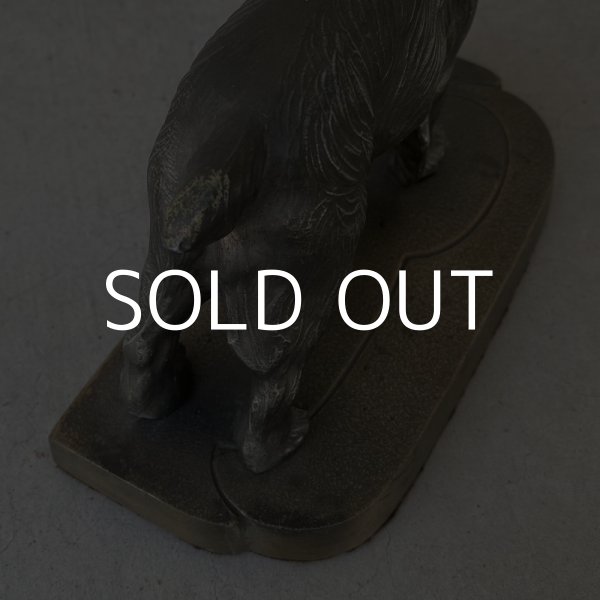 画像8: VINTAGE ANTIQUE BOOKENDS DOG ヴィンテージ アンティーク ブックエンド ブックスタンド 本立て 犬 / コレクタブル オブジェ ディスプレイ インテリア 置物 動物 アメリカ (8)