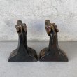 画像3: VINTAGE ANTIQUE BOOKENDS JAPANNED HORSE ヴィンテージ アンティーク ブックエンド ブックスタンド ジャパンフィニッシュ ジャパンカラー 本立て 馬 / コレクタブル オブジェ ディスプレイ ジャパンド 置物 動物 アメリカ (3)