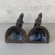 画像7: VINTAGE ANTIQUE BOOKENDS JAPANNED HORSE ヴィンテージ アンティーク ブックエンド ブックスタンド ジャパンフィニッシュ ジャパンカラー 本立て 馬 / コレクタブル オブジェ ディスプレイ ジャパンド 置物 動物 アメリカ (7)