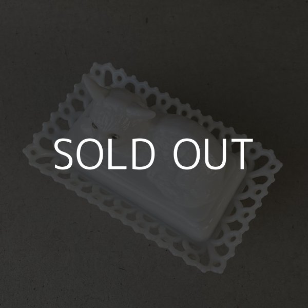 画像6: VINTAGE ANTIQUE WESTMORELAND MILK GLASS CAT ヴィンテージ アンティーク 猫 小物入れ / コレクタブル オブジェ ディスプレイ インテリア ミルクガラス 容器 雑貨 アメリカ (6)