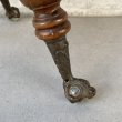 画像9: VINTAGE ANTIQUE PIANO STOOL  CHAIR BALL AND CLAW FOOT WOOD ヴィンテージ アンティーク ピアノスツール 椅子 / 回転いす ウッド 木製 家具 店舗什器 アメリカ (9)