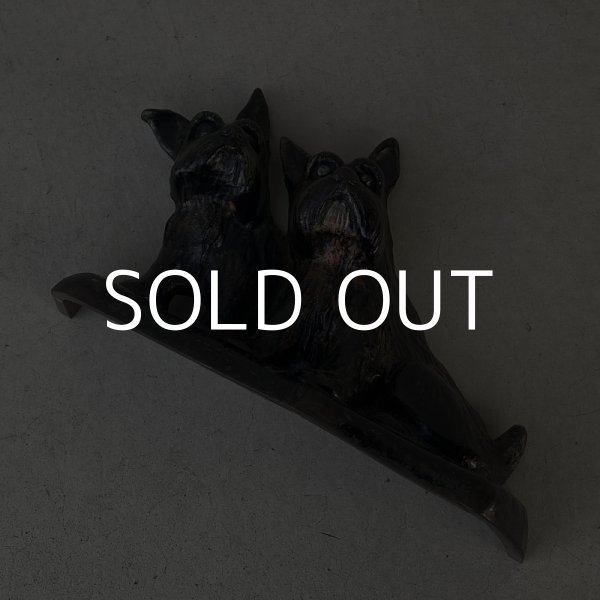 画像7: VINTAGE ANTIQUE DOOR STOPPER DOG ヴィンテージ アンティーク ドアストッパー 犬 / コレクタブル オブジェ ディスプレイ インテリア スコティッシュ・テリア 置物 動物 雑貨 鋳物 アメリカ (7)