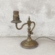 画像2: VINTAGE ANTIQUE DESKLAMP ヴィンテージ アンティーク デスクライト スタンドライト テーブルランプ 卓上ライト 照明 / インテリア ブラス 真鍮 店舗什器 アメリカ USA (2)