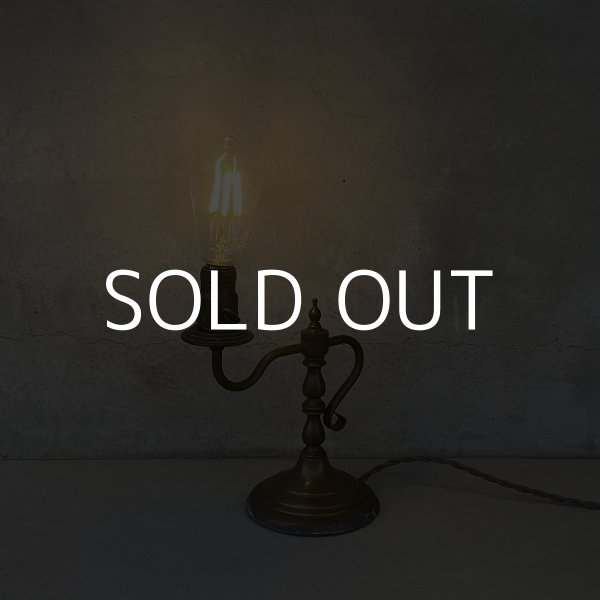 画像11: VINTAGE ANTIQUE DESKLAMP ヴィンテージ アンティーク デスクライト スタンドライト テーブルランプ 卓上ライト 照明 / インテリア ブラス 真鍮 店舗什器 アメリカ USA (11)