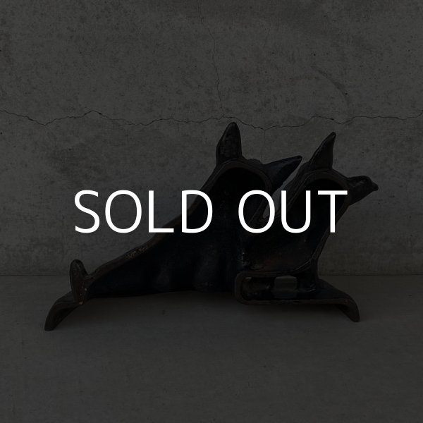 画像2: VINTAGE ANTIQUE DOOR STOPPER DOG ヴィンテージ アンティーク ドアストッパー 犬 / コレクタブル オブジェ ディスプレイ インテリア スコティッシュ・テリア 置物 動物 雑貨 鋳物 アメリカ (2)