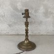 画像4: VINTAGE ANTIQUE DESKLAMP ヴィンテージ アンティーク デスクライト スタンドライト テーブルランプ 卓上ライト 照明 / インテリア ブラス 真鍮 店舗什器 アメリカ USA (4)