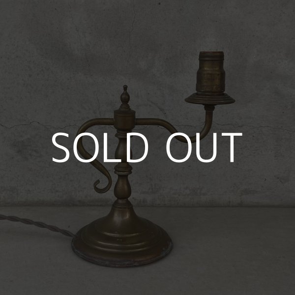 画像5: VINTAGE ANTIQUE DESKLAMP ヴィンテージ アンティーク デスクライト スタンドライト テーブルランプ 卓上ライト 照明 / インテリア ブラス 真鍮 店舗什器 アメリカ USA (5)