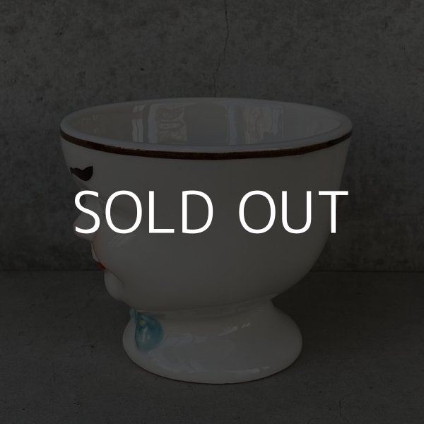 画像4: VINTAGE ANTIQUE BAILEYS CUP SUGAR POT ヴィンテージ アンティーク ベイリーズ シュガーポット フェイスカップ / 陶器 コレクタブル ノベルティー 食器 オブジェ ディスプレイ 口紅 アメリカ  (4)