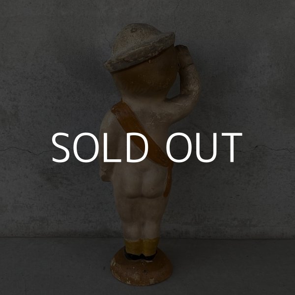 画像2: VINTAGE ANTIQUE U.S.NAVY SAILOR DOLL  KEWPIE ヴィンテージ アンティーク キューピー人形 ネイビー / コレクタブル オブジェ コンポジション セーラー人形 軍人 水平 船員 ディスプレイ  置物 雑貨 アメリカ (2)