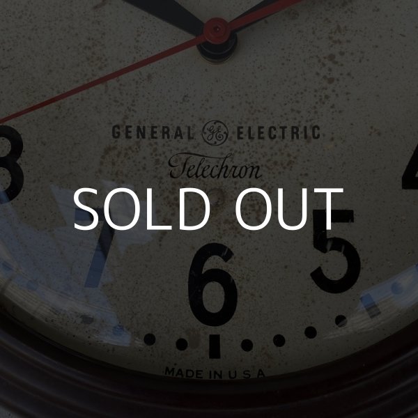 画像8: VINTAGE ANTIQUE GENERAL ELECTRIC TELECHRON GE WALL CLOCK ヴィンテージ アンティーク ゼネラルエレクトリック テレクロン ウォールクロック 壁掛け時計 / スクールクロック ブラウン 茶色 小型 店舗什器 アメリカ USA  (8)