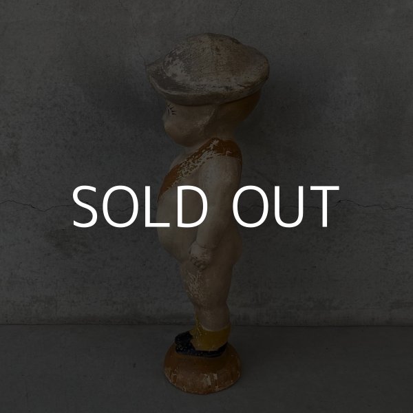 画像4: VINTAGE ANTIQUE U.S.NAVY SAILOR DOLL  KEWPIE ヴィンテージ アンティーク キューピー人形 ネイビー / コレクタブル オブジェ コンポジション セーラー人形 軍人 水平 船員 ディスプレイ  置物 雑貨 アメリカ (4)