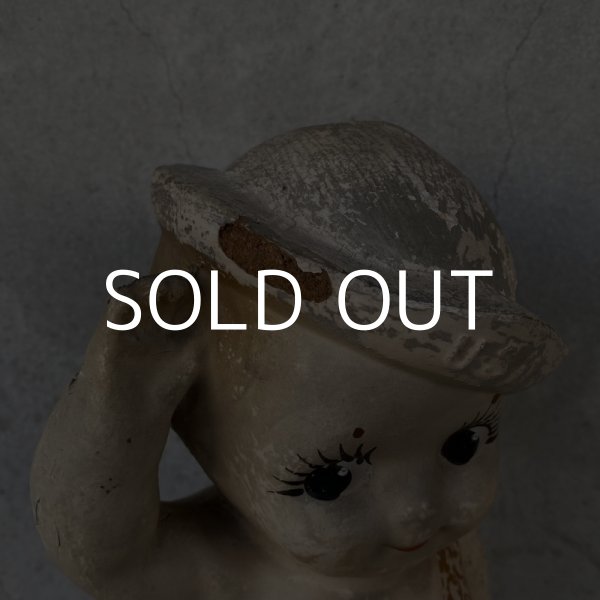 画像8: VINTAGE ANTIQUE U.S.NAVY SAILOR DOLL  KEWPIE ヴィンテージ アンティーク キューピー人形 ネイビー / コレクタブル オブジェ コンポジション セーラー人形 軍人 水平 船員 ディスプレイ  置物 雑貨 アメリカ (8)