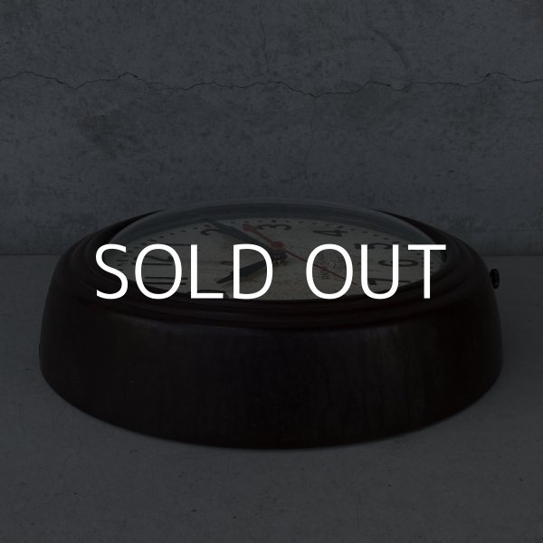 画像5: VINTAGE ANTIQUE GENERAL ELECTRIC TELECHRON GE WALL CLOCK ヴィンテージ アンティーク ゼネラルエレクトリック テレクロン ウォールクロック 壁掛け時計 / スクールクロック ブラウン 茶色 小型 店舗什器 アメリカ USA  (5)